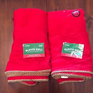 New Sleigh Bistro Napkins with beads Christmas